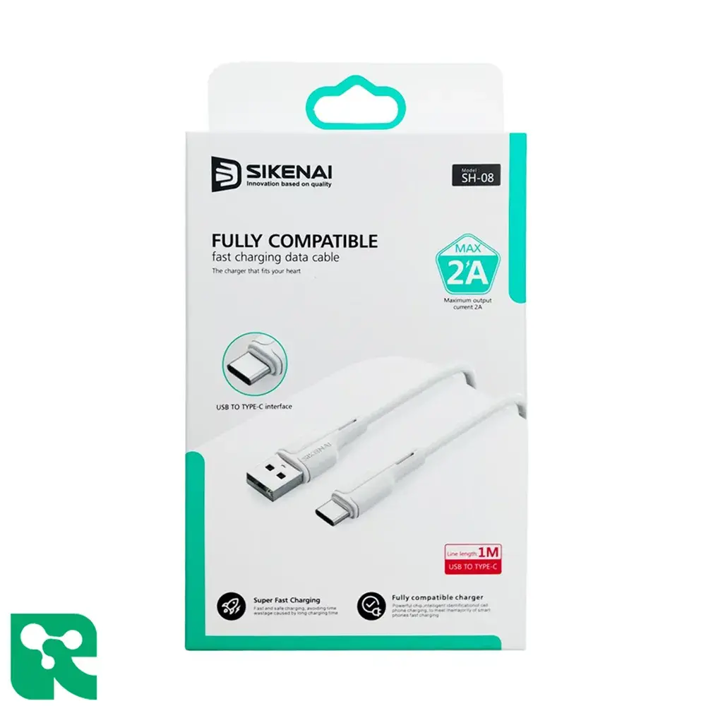 کابل شارژ (USB به TYPE-C) سیکنای SH-08