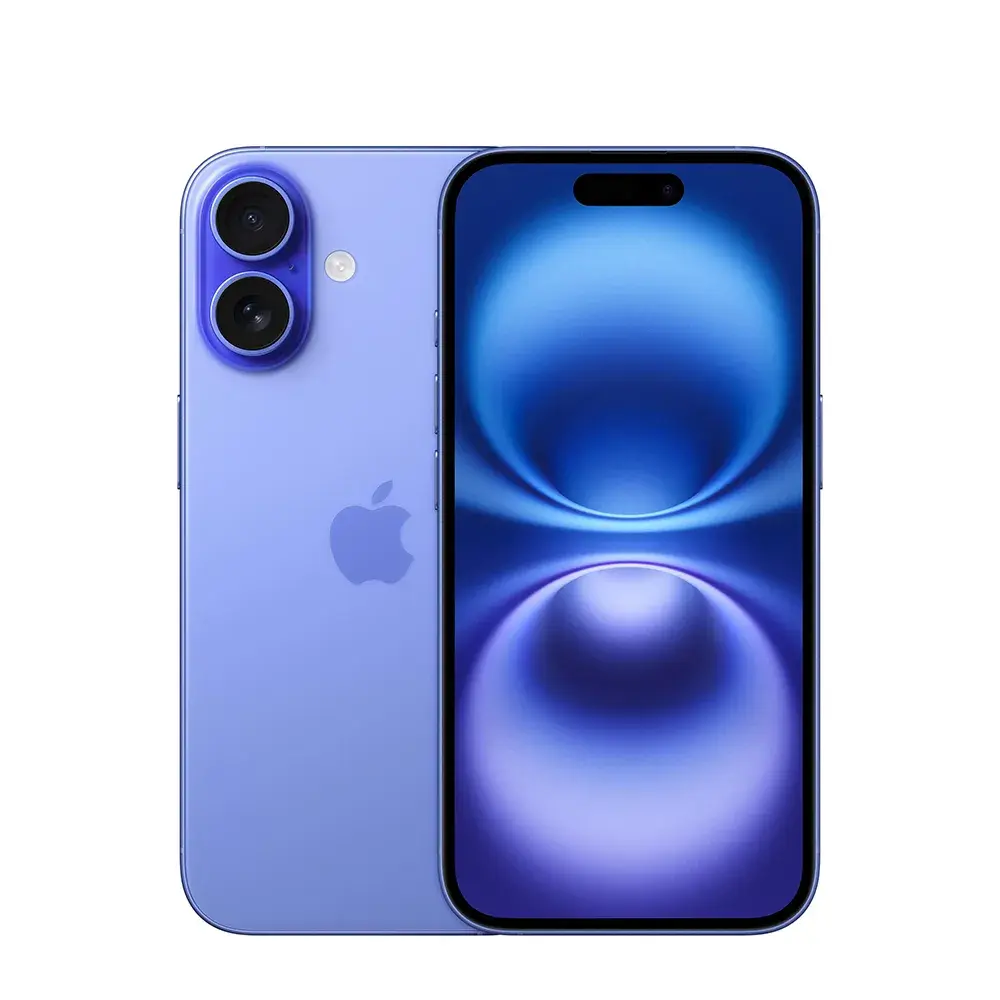موبایل اپل iphone 16/ch با حافظه 128/8 دو سیم کارت همراه با ریجستر شرکتی (not active)